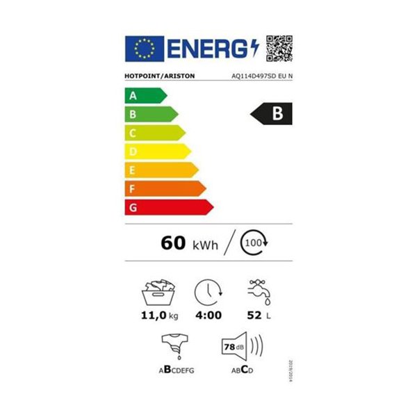 Veš mašina Hotpoint Ariston AQ114D497SD 11kg/1400rpm - Image 4